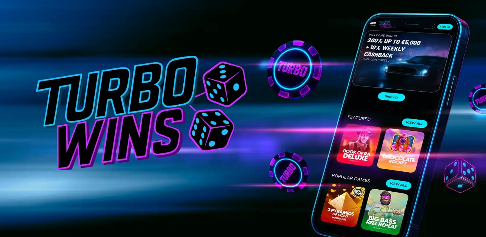 TurboWins Casino App-Screenshot